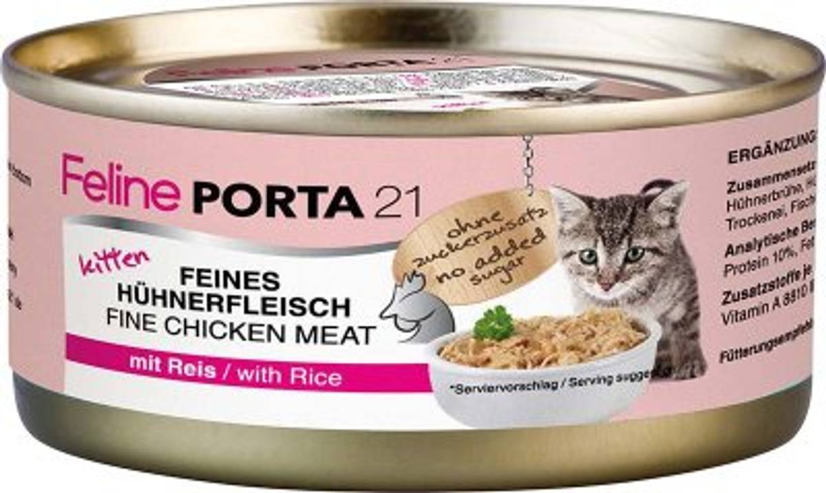 KATTEFÔR FELINE KITTEN KYLLING & RIS 156GR