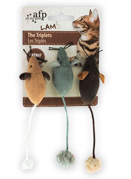 Hovedbilde Trillingene med catnip 7 cm mix farge