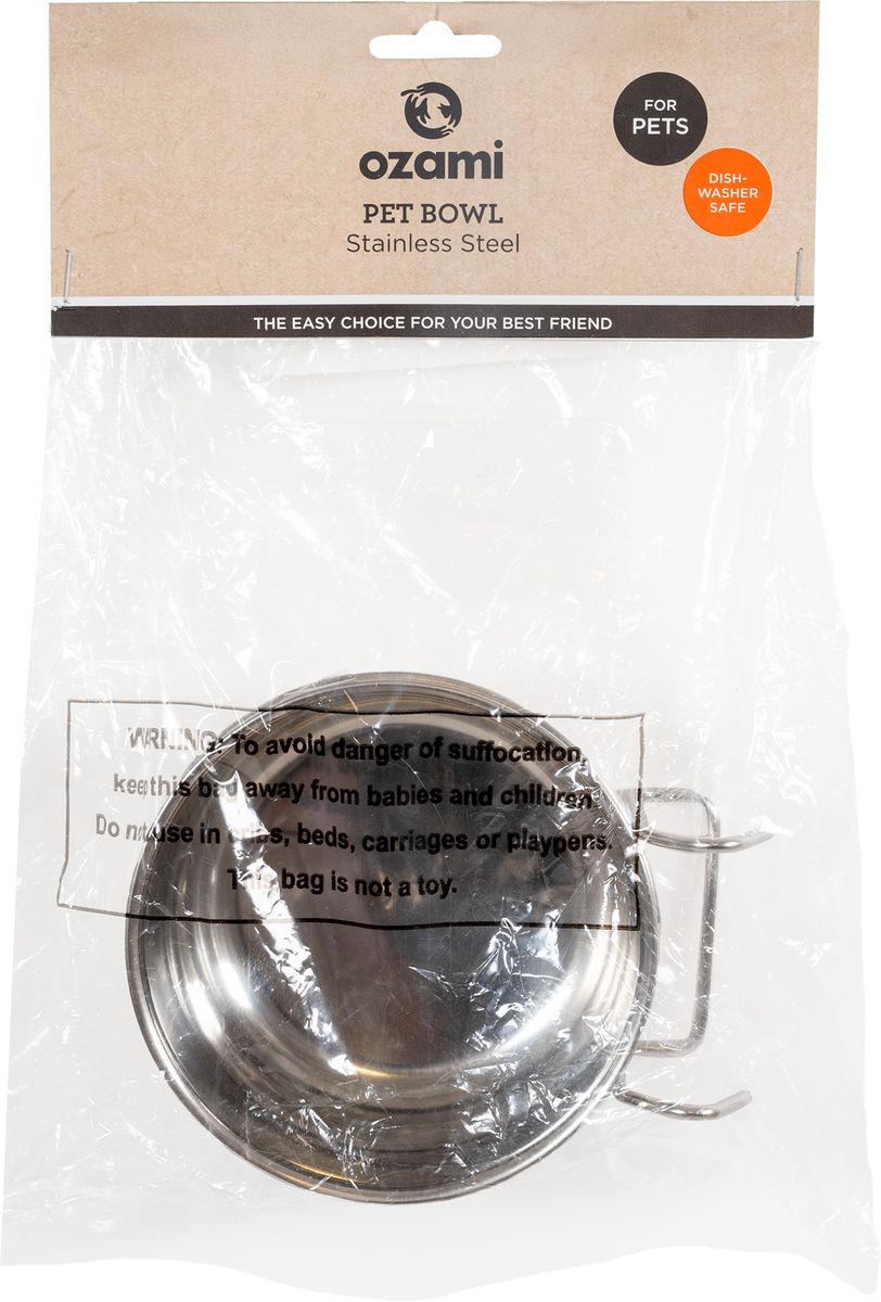 Fôrekopp rustfri hengende 560 ml ø12,5 cm