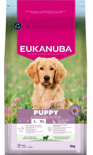 Hovedbilde Eukanuba Valp Stor Rase Lam & Ris