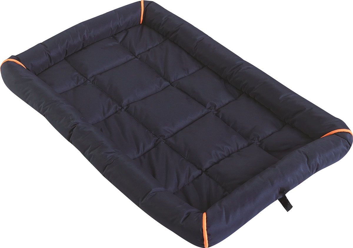 Madrass bur 108x70x8 cm marinblå/orange