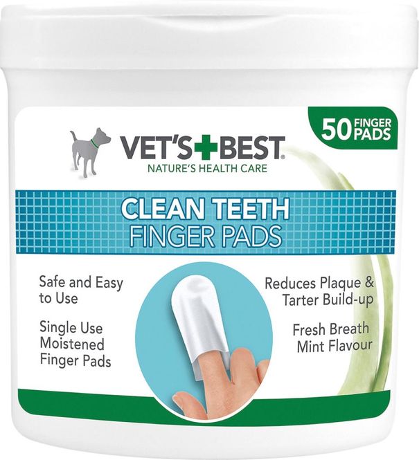 Hovedbilde Vets Best Clean Fingerklut til Tannpleie ( 50 stk )
