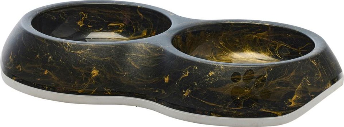 Savic Delice Double plastskål - 2 x 0,2 ltr - 15,5x25x4 cm