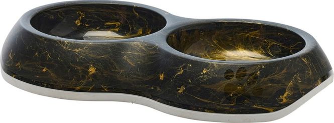Hovedbilde Savic Delice Double plastskål - 2 x 0,2 ltr - 15,5x25x4 cm