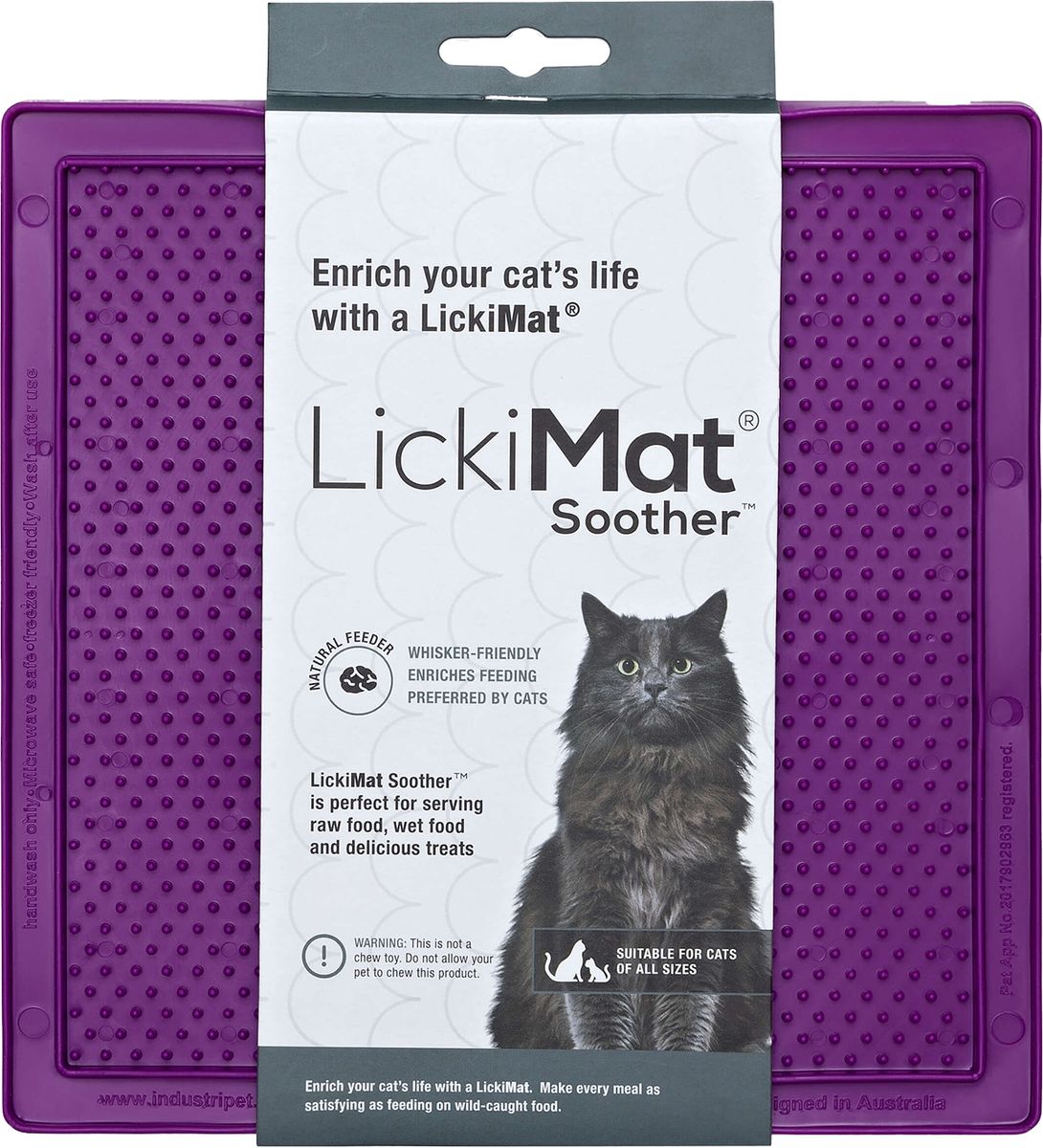 LICKIMAT KATT SOOTHER LILLA 20x20 CM