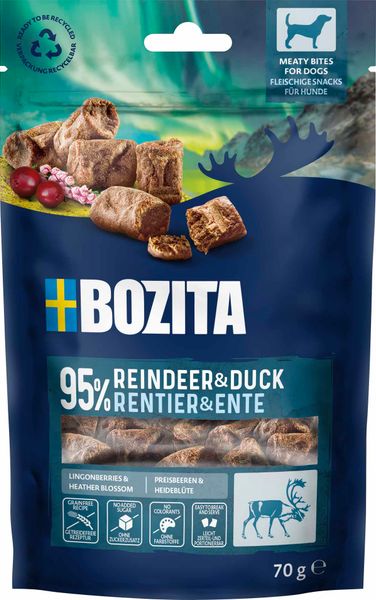 Hovedbilde Bozita Snacks Meaty Bites Rein & And 70 g