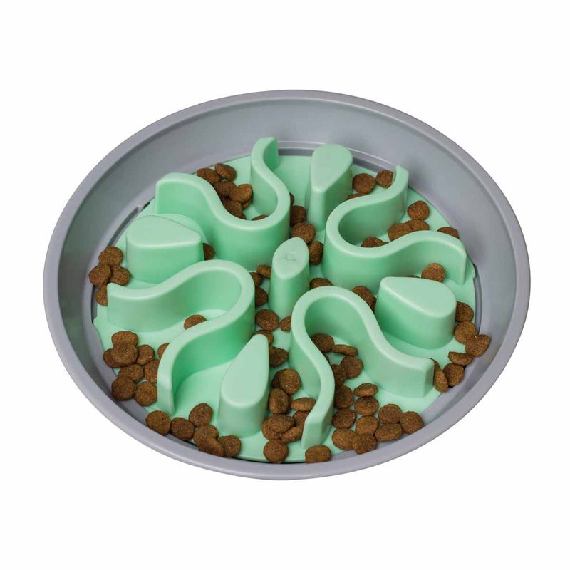 Outward Hound Wobble Slo Bowl Mint 23x8cm | Saktespiser
