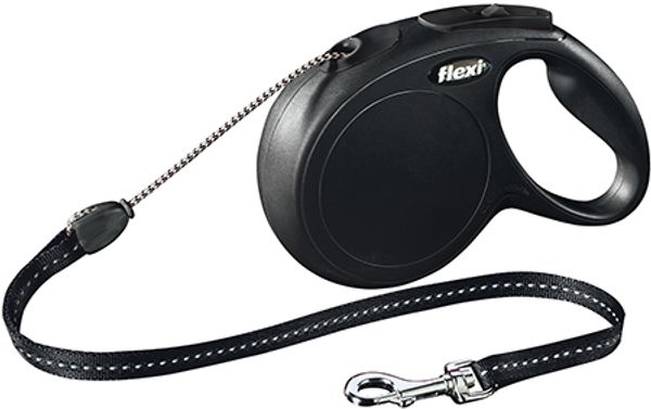 Hovedbilde FLEXI New Classic Bånd M 8 m Lina Svart, maks 20 ...