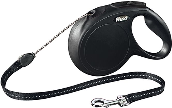 Hovedbilde FLEXI New Classic Bånd M 8 m Lina Svart, maks 20 kg