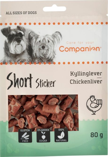 Hovedbilde Companion Små Sticks Kyllingelever 80 g