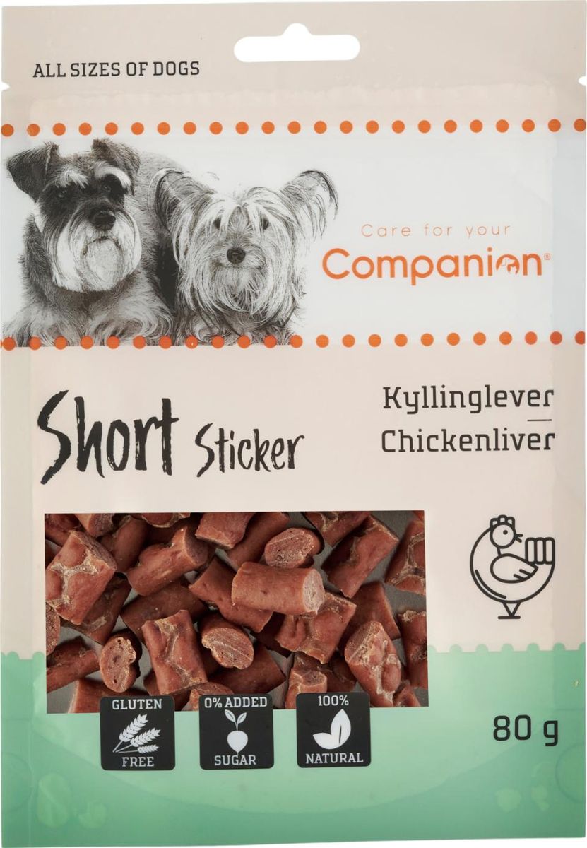 Companion Små Sticks Kyllingelever 80 g