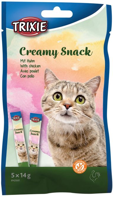 Hovedbilde Trixie Creamy Snack Kylling 5x14g | Flytende Kattegodbit
