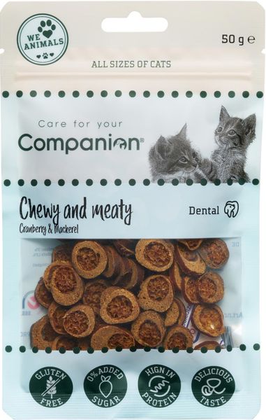 Hovedbilde Companion Katte Snacks m Makrell og Tyttebær ( 50 ...