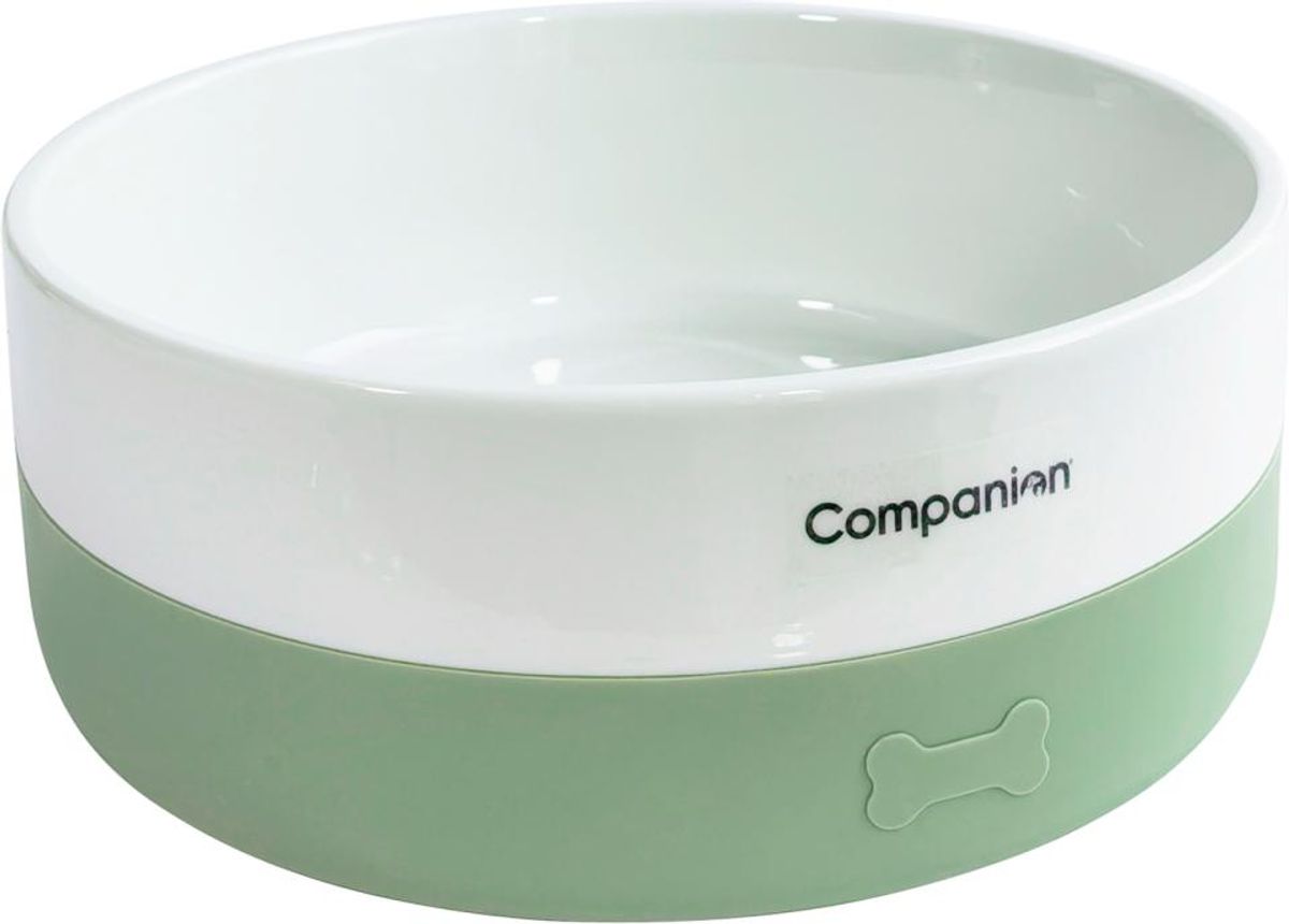 Companion Keramikkskål Granite Green 400ml - Sklisikker & Stabil
