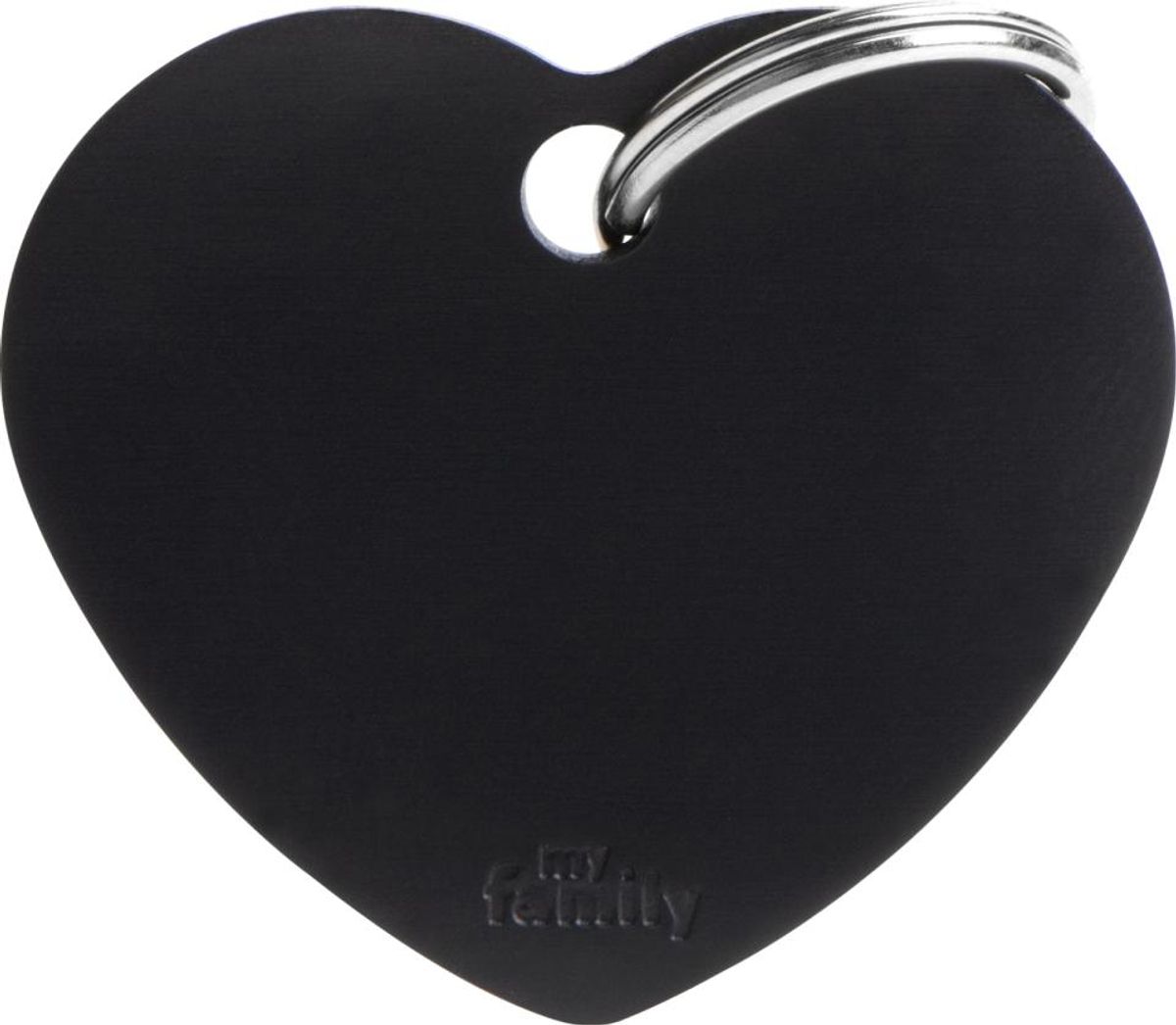 MyFamily Basic Hundetegn - Hjerte Stor Sort