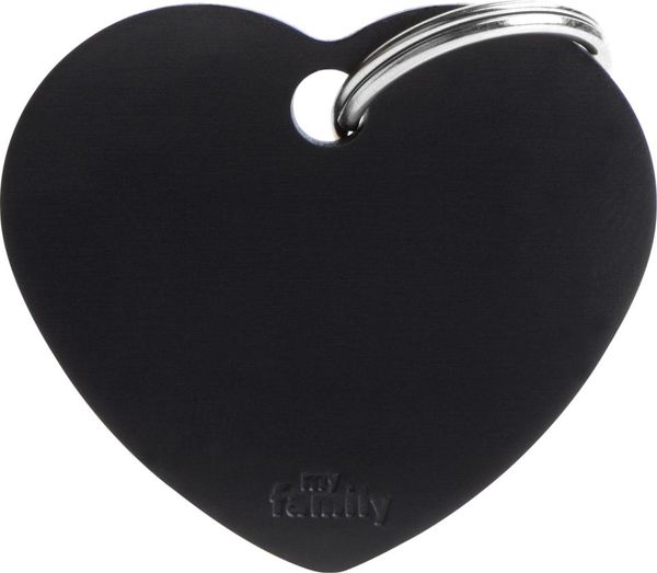 Hovedbilde MyFamily Basic Hundetegn - Hjerte Stor Sort