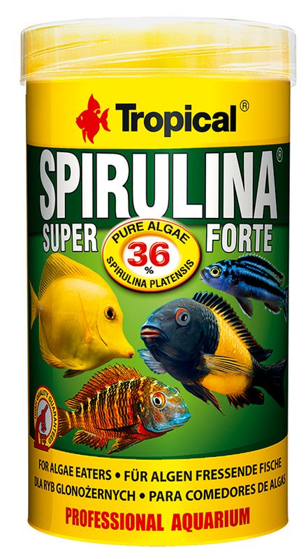 Tropical Spirulina Super Forte Flakfôr - 250ml / 50g