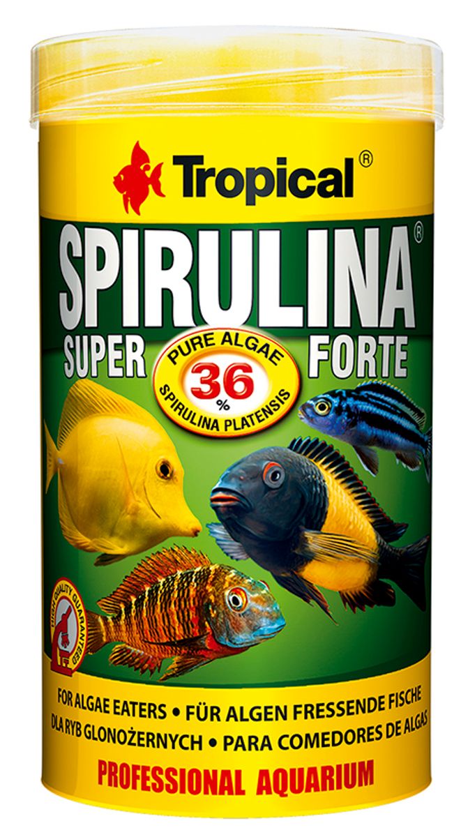 Tropical Spirulina Super Forte Flakfôr - 250ml / 50g