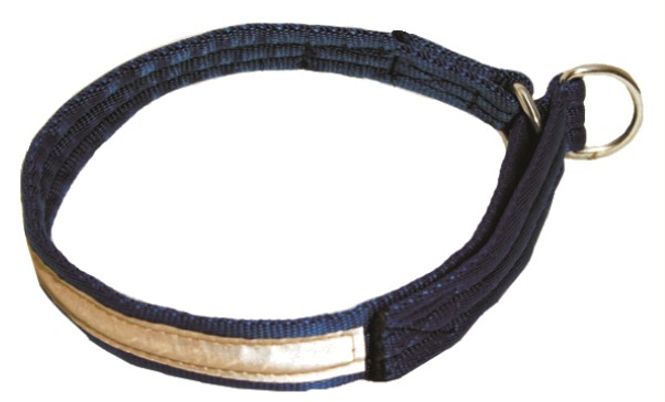Hovedbilde Halsbånd i webb m.refleks Blå 45cm