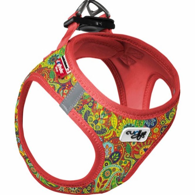 Hovedbilde Curli Air-Mesh Sele Red-Floral | Flott Step-In Sele