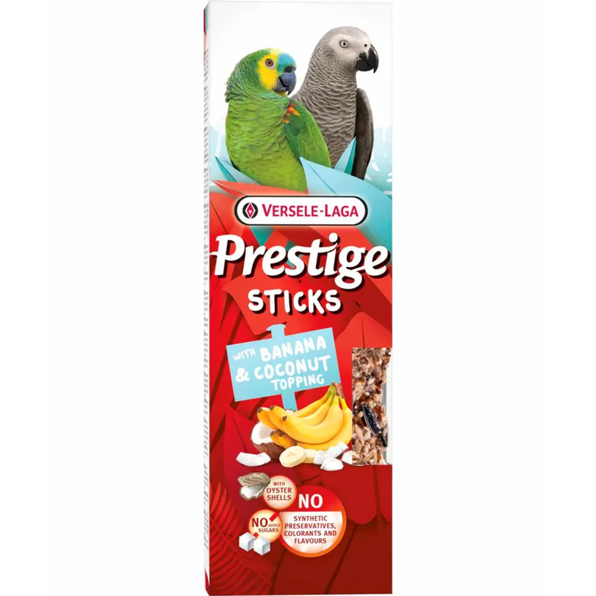 PRESTIGE Frøstang til Papegøye m.Banan og Kokosnøtt 2 stk