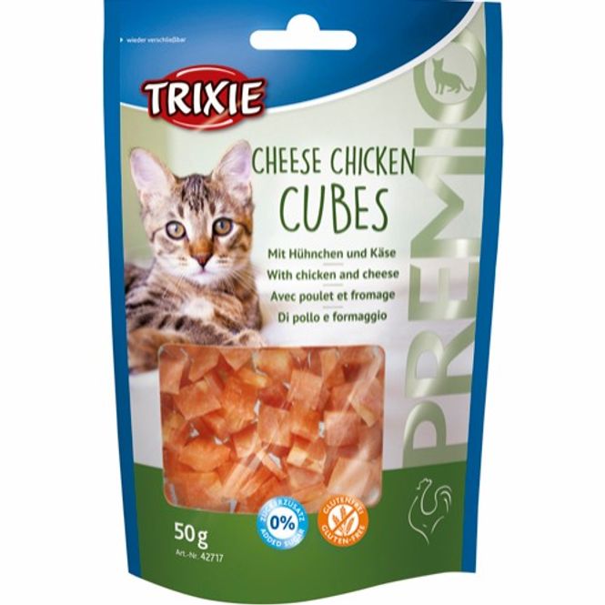 Hovedbilde Trixie PREMIO Cubes Kylling & Ost 50 g | Glutenfri Katt