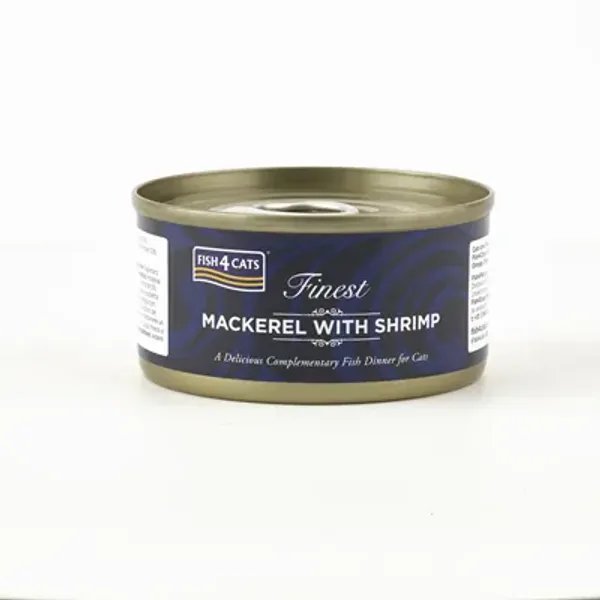 Hovedbilde Fish4Cats Wet Mackerel & Shrimp 70g | Kornfritt Våtfôr