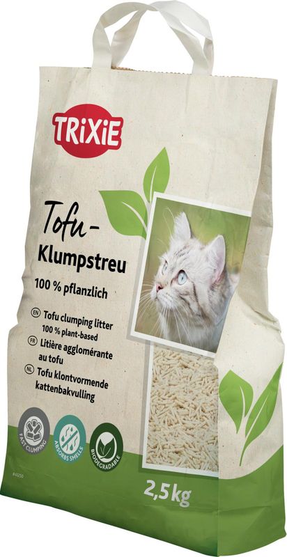 TRIXIE Tofu Clumping Litter 2,5 kg | Trygg for Kattunger