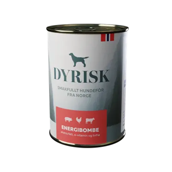 Hovedbilde Dyrisk Energibombe 400g x 12 stk | Norsk Energirikt Våtfôr