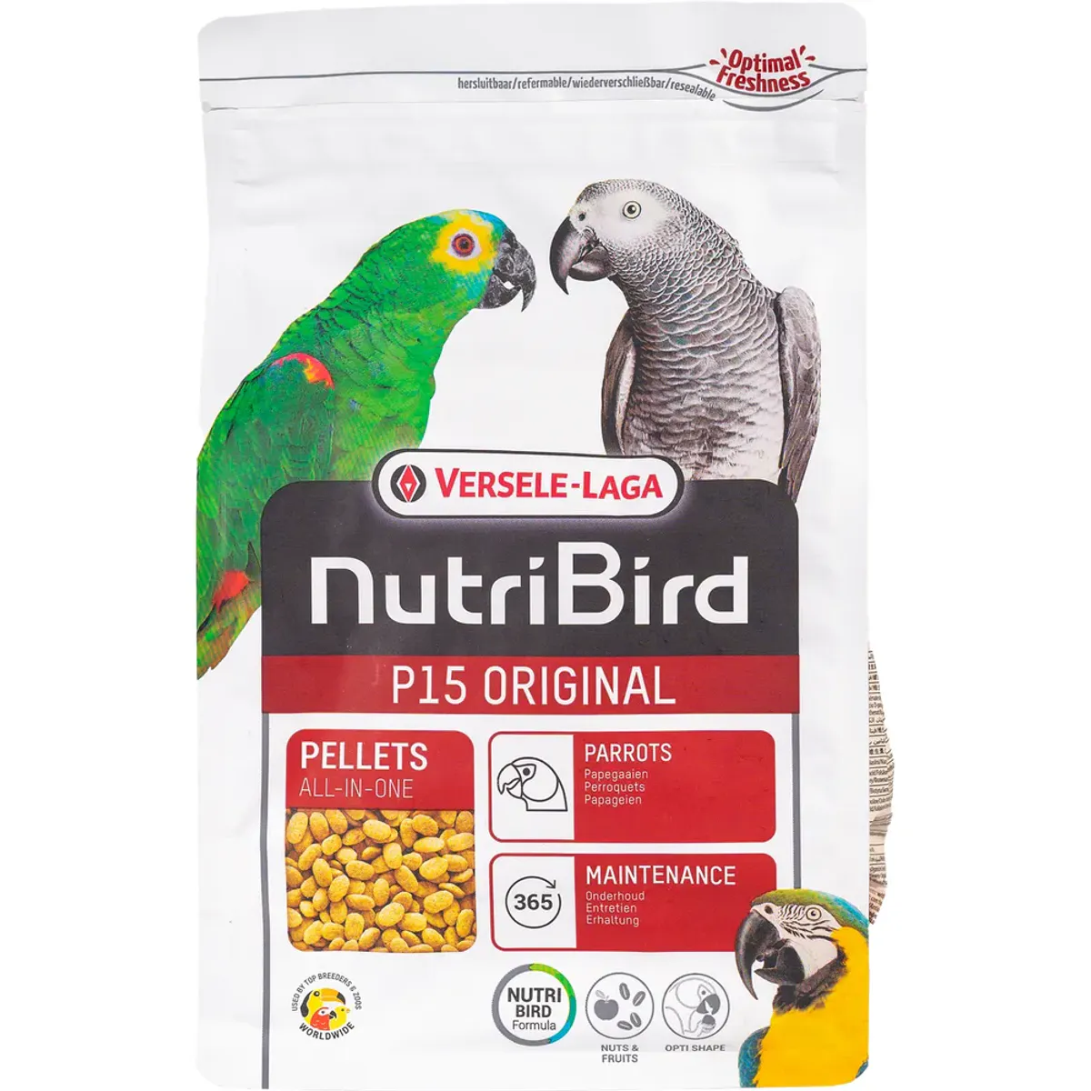 NUTRIBIRD P15 Papegøye Pellets - 1 kg