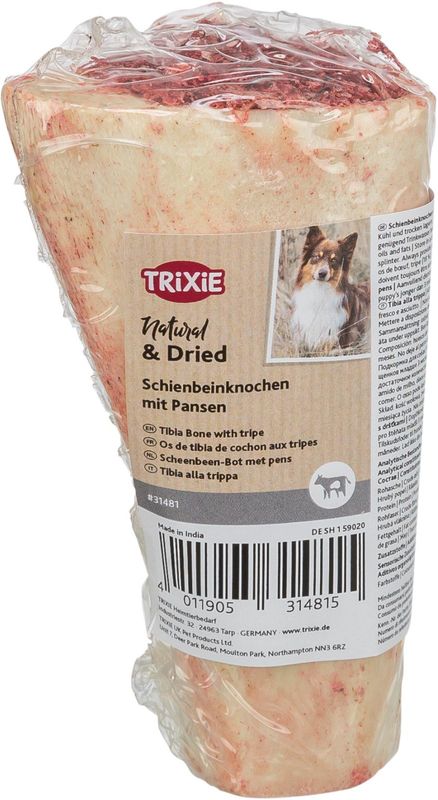 TRIXIE Margbein med vom | Naturlig oksebein