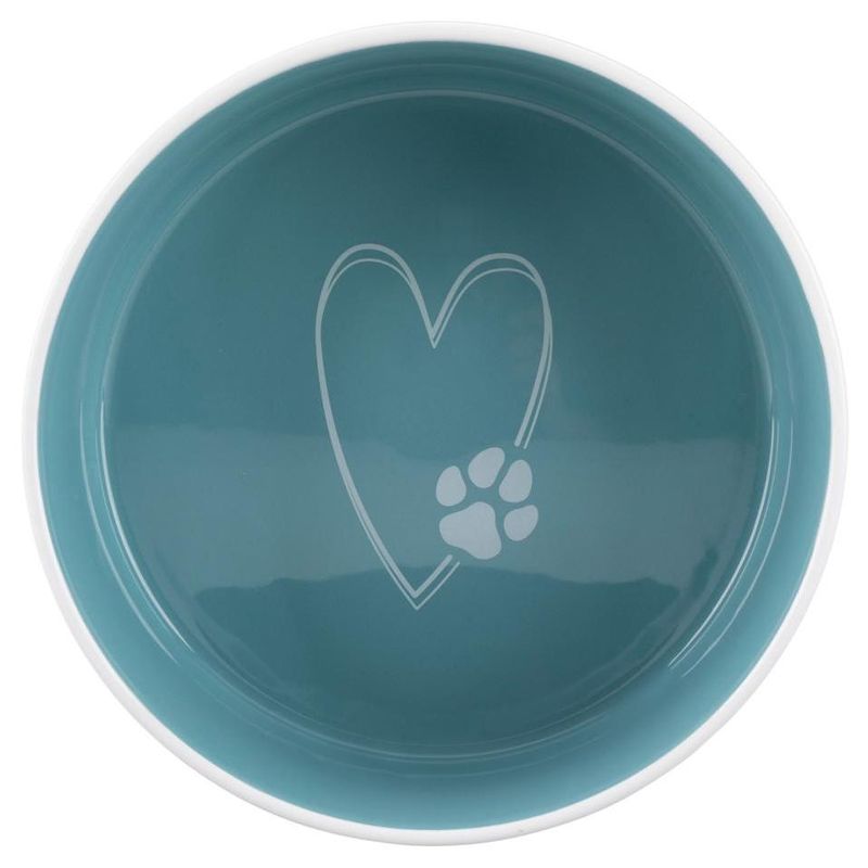 Trixie Pet's Home Keramikkskål 1,4L/Ø20cm | Krem/Lyseblå