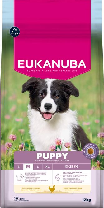 Hovedbilde EUKANUBA Valp Medium Hund m. Kylling - ( 12 kg )