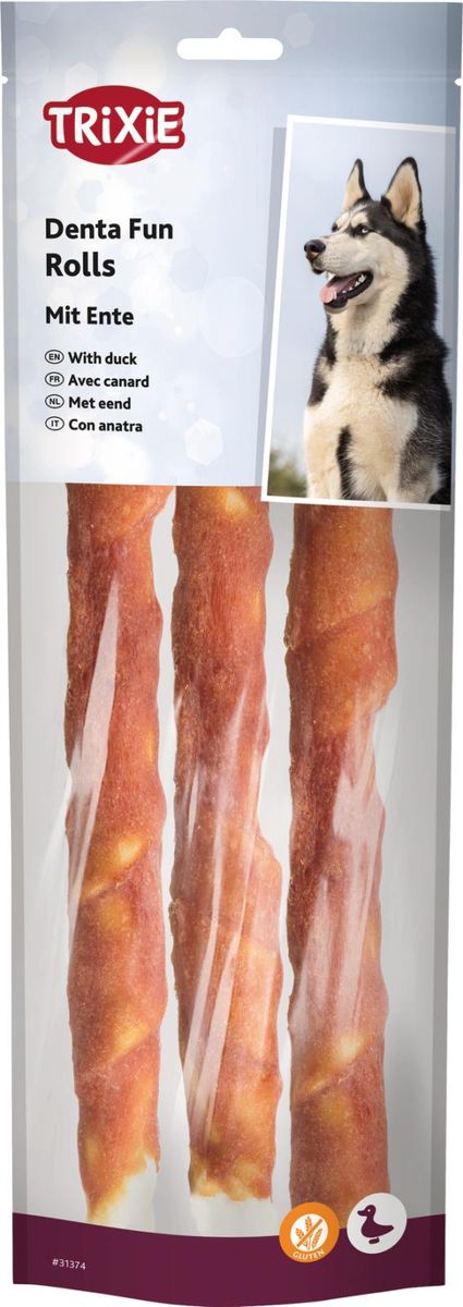 Trixie DENTAfun Tyggeruller med And | 3 stk. / 250 g