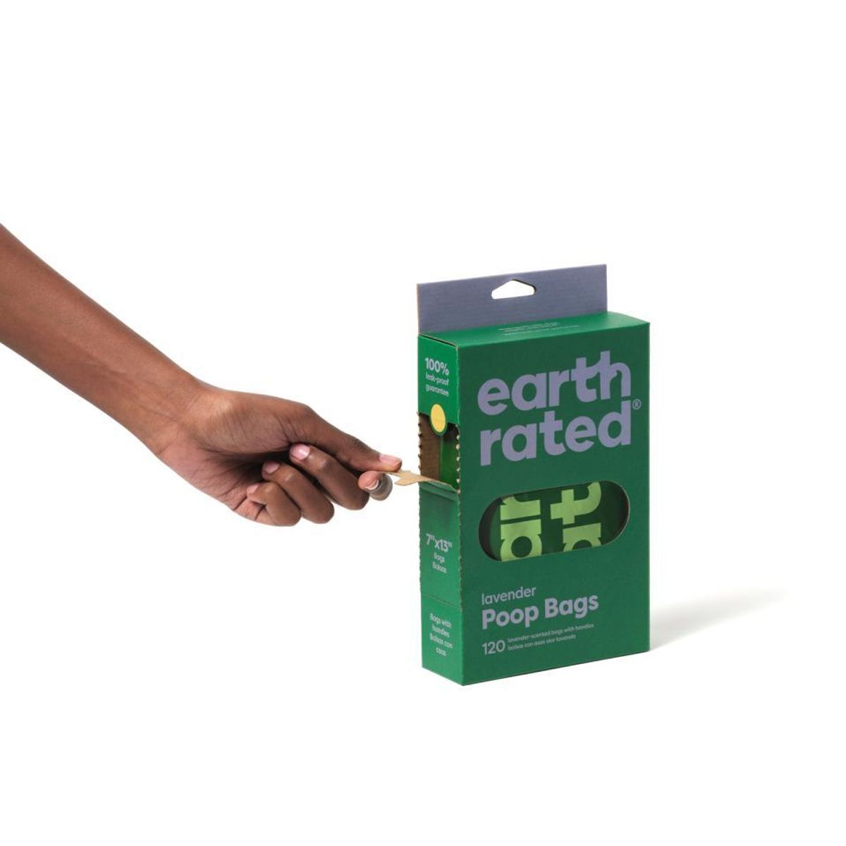 ECO Hundeposer med håndtak, Lavendel duft. Grønn ( 120 stk )