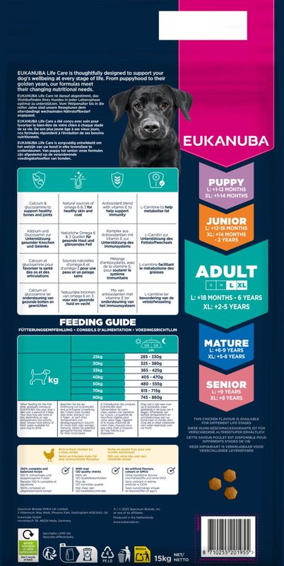 EUKANUBA Adult Large Breed kylling - 15 kg