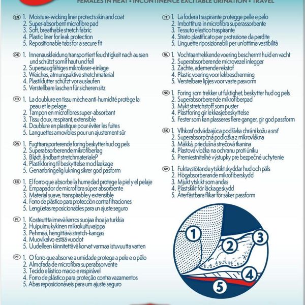 Hovedbilde SIMPLE SOLUTION Vaskbar Bleie til Tispe – Str XL