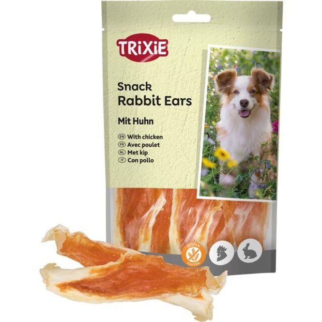 Hovedbilde Trixie Premio Kanin Ører m/Kylling - 80g