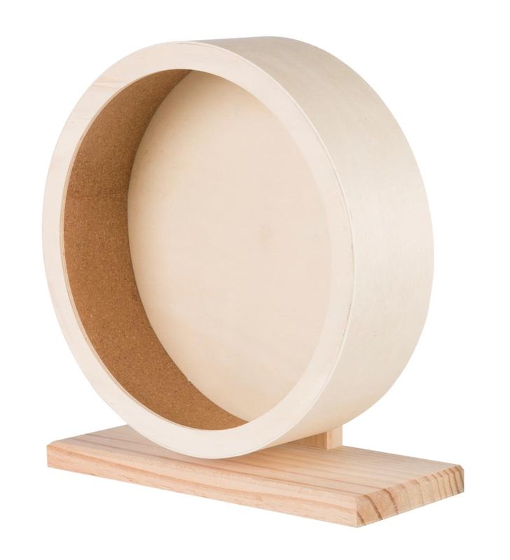 Trixie Løpehjul i Tre m/ Kork Ø 28 cm | Lydløst Gnagerhjul