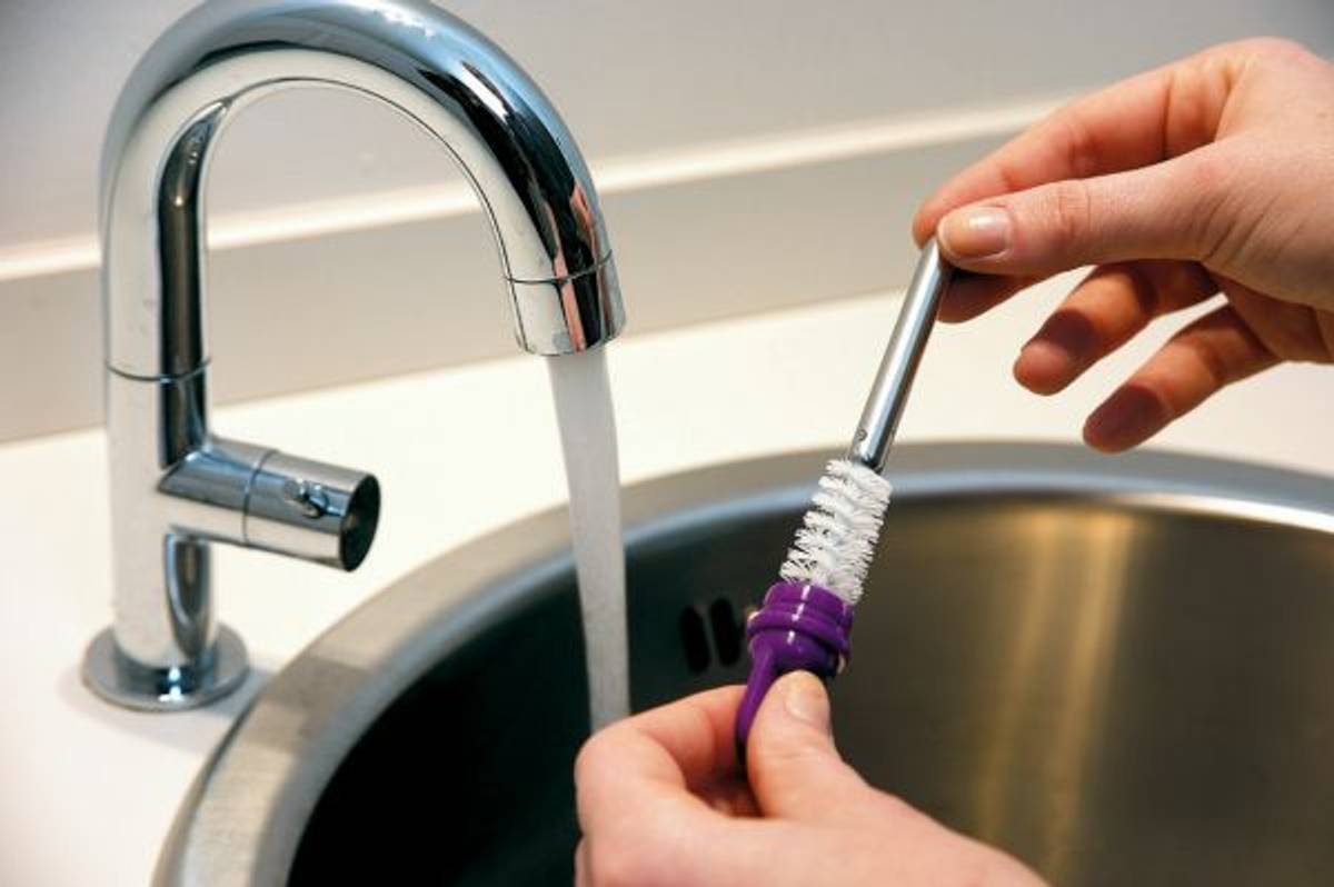 Savic Flaske/drikkefontene børste Kombi Hvit 46 cm