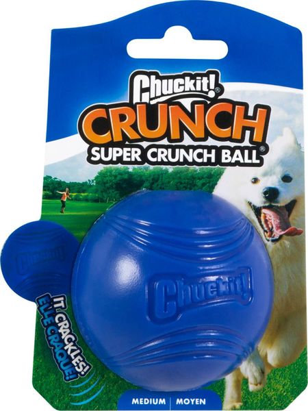 Hovedbilde CHUCKIT! Super Crunch Fetch Ball Medium | Knitrende Hundeball