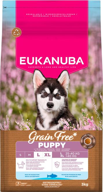 Hovedbilde EUKANUBA Puppy Large Grainfree Havfisk 3kg | Valpefôr